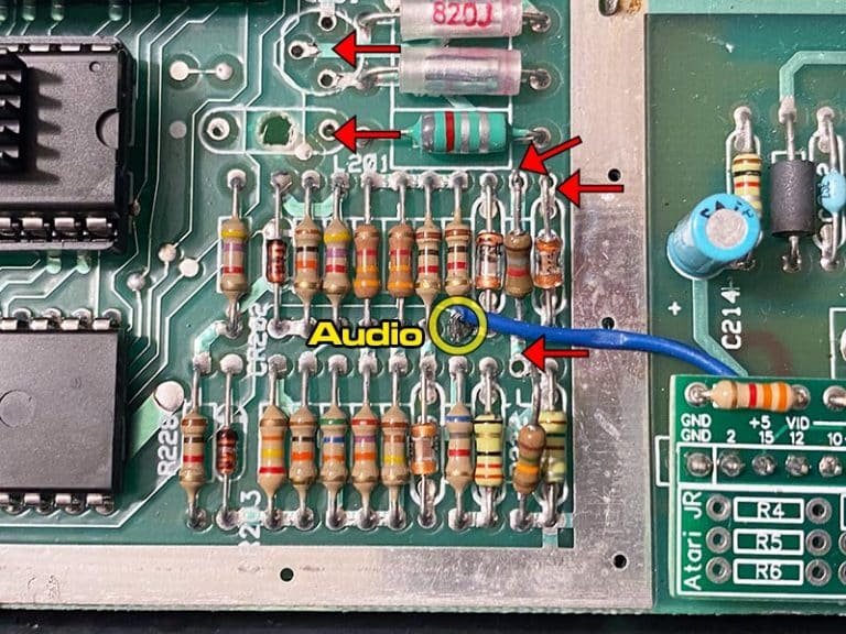 For Atari 2600 / 7800 Composite Video / Audio Mod AV Kit | PH
