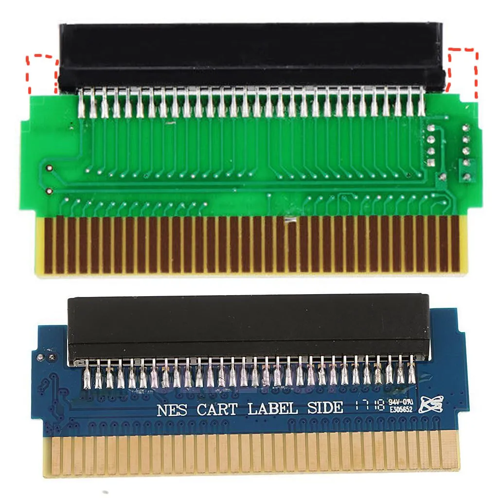Accessorio adattatore da 60 pin a 72 pin, convertore a cartuccia per parti di riparazione del sistema console clone NES  44